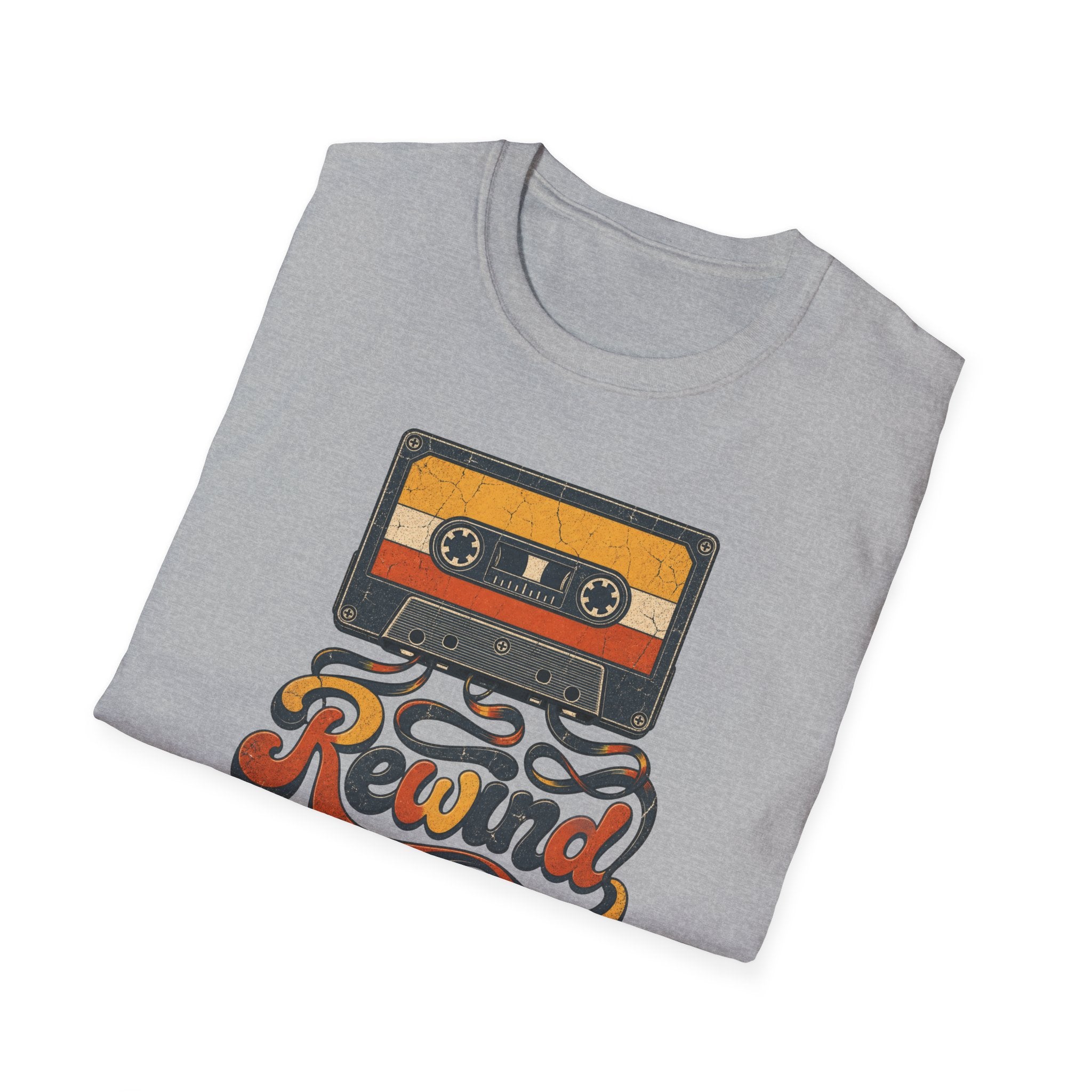 Retro Cassette 'Rewind' T-Shirt