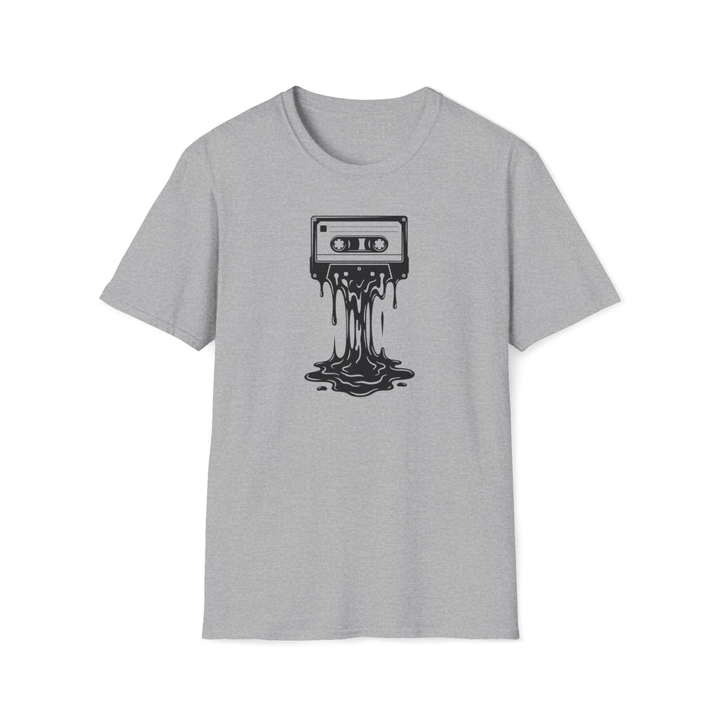Melting Cassette Tape T-Shirt — Retro Music Graphic Tee
