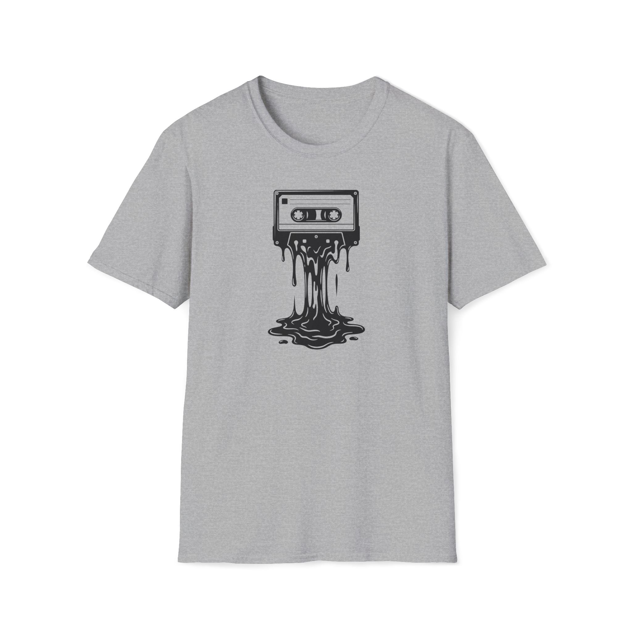 Melting Cassette Tape T-Shirt — Retro Music Graphic Tee