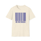 One Time Purchase Barcode T-Shirt — Minimalist Graphic Tee