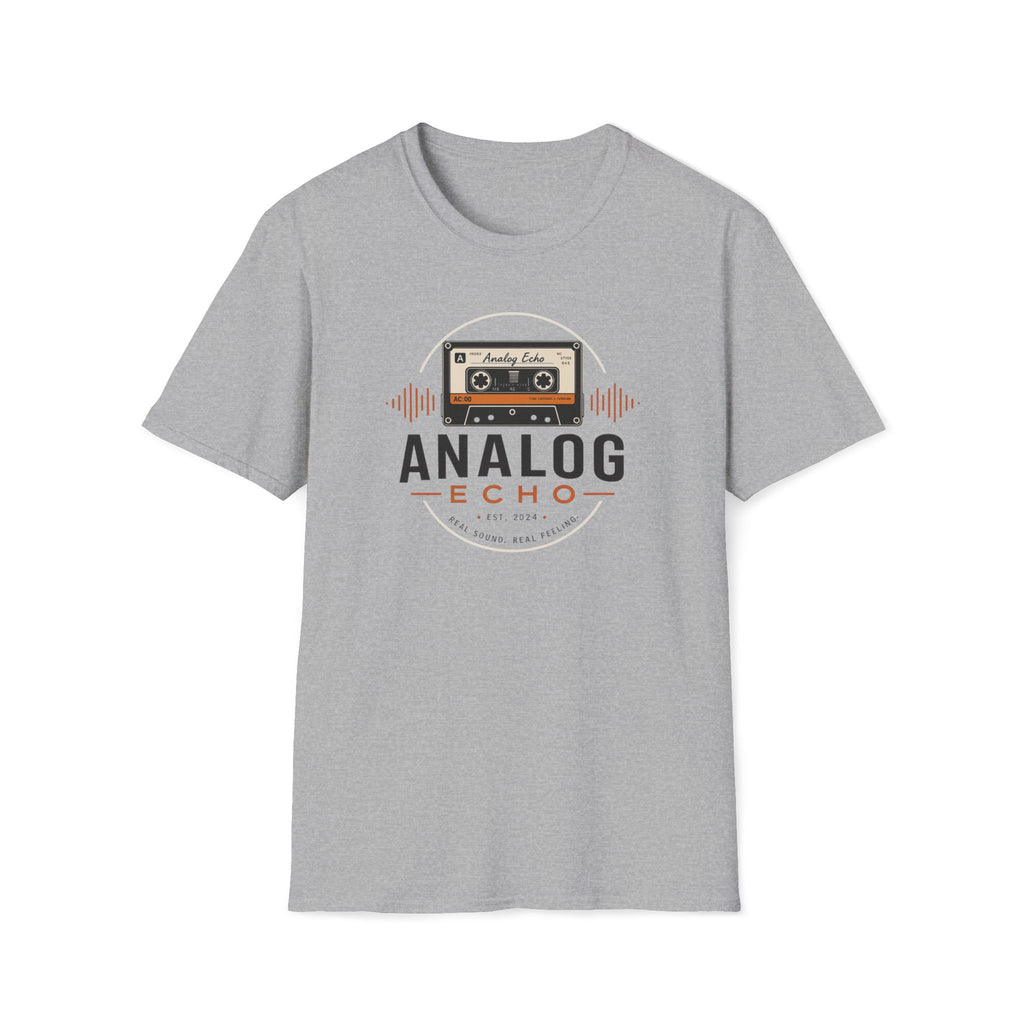 Analog Echo Cassette T-Shirt — Retro Music Tee