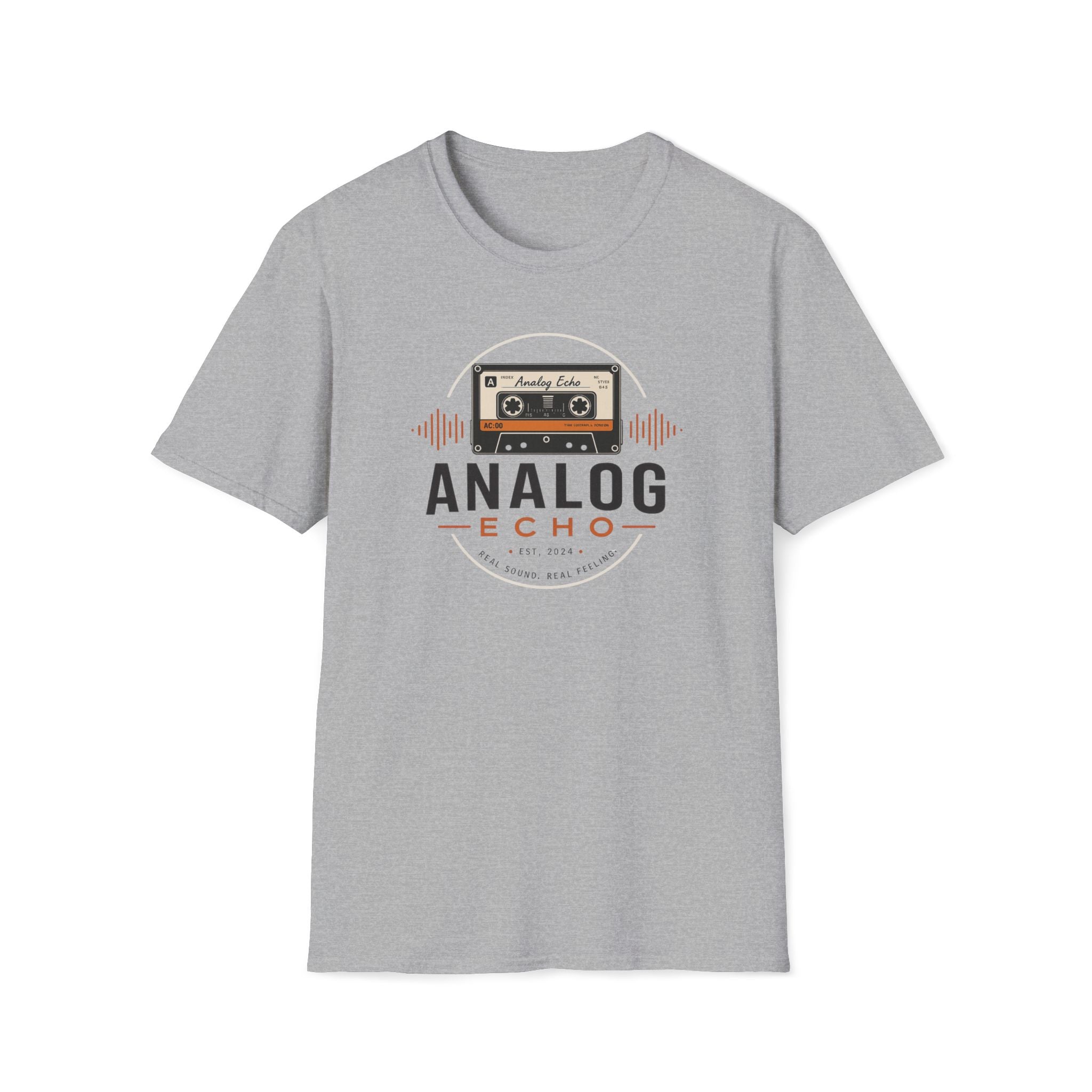 Analog Echo Cassette T-Shirt — Retro Music Tee