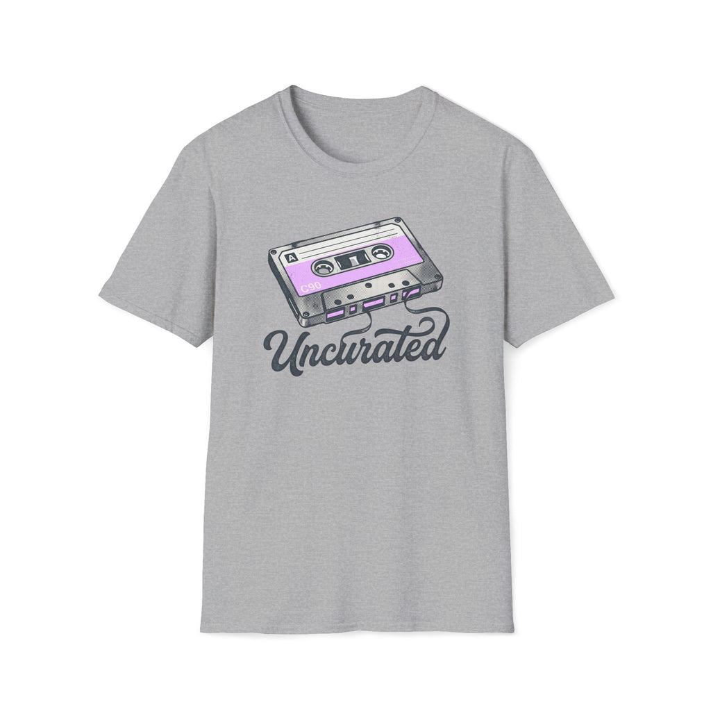 Retro Cassette 'Uncurated' T-Shirt — Vintage Music Graphic Tee