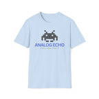 Analog Echo Video Game T-Shirt — Retro Space Invader Gaming Tee