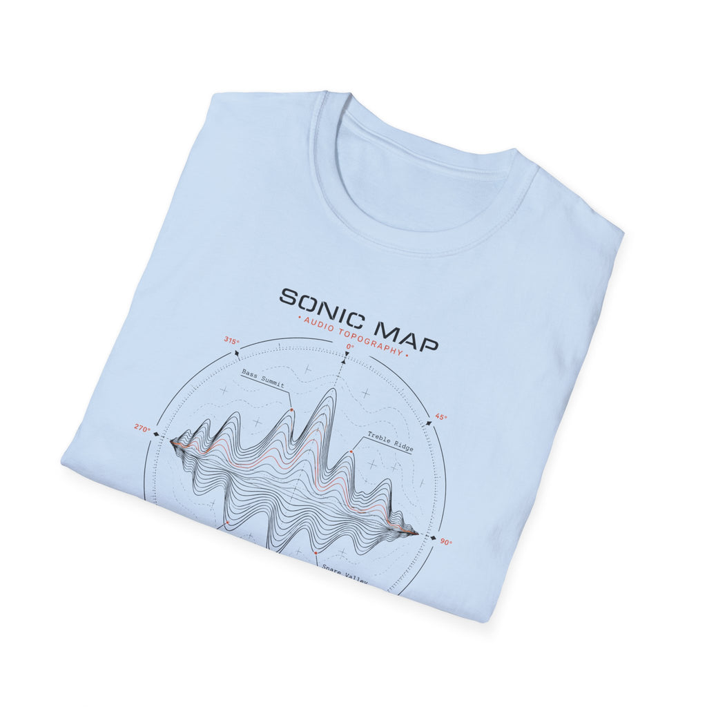 Sonic Map Waveform T-Shirt — Audio Spectrum Graphic Tee