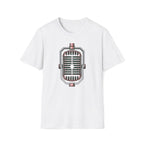 Vintage Microphone T-Shirt — Retro Radio Voice Tee for Singers & Podcasters