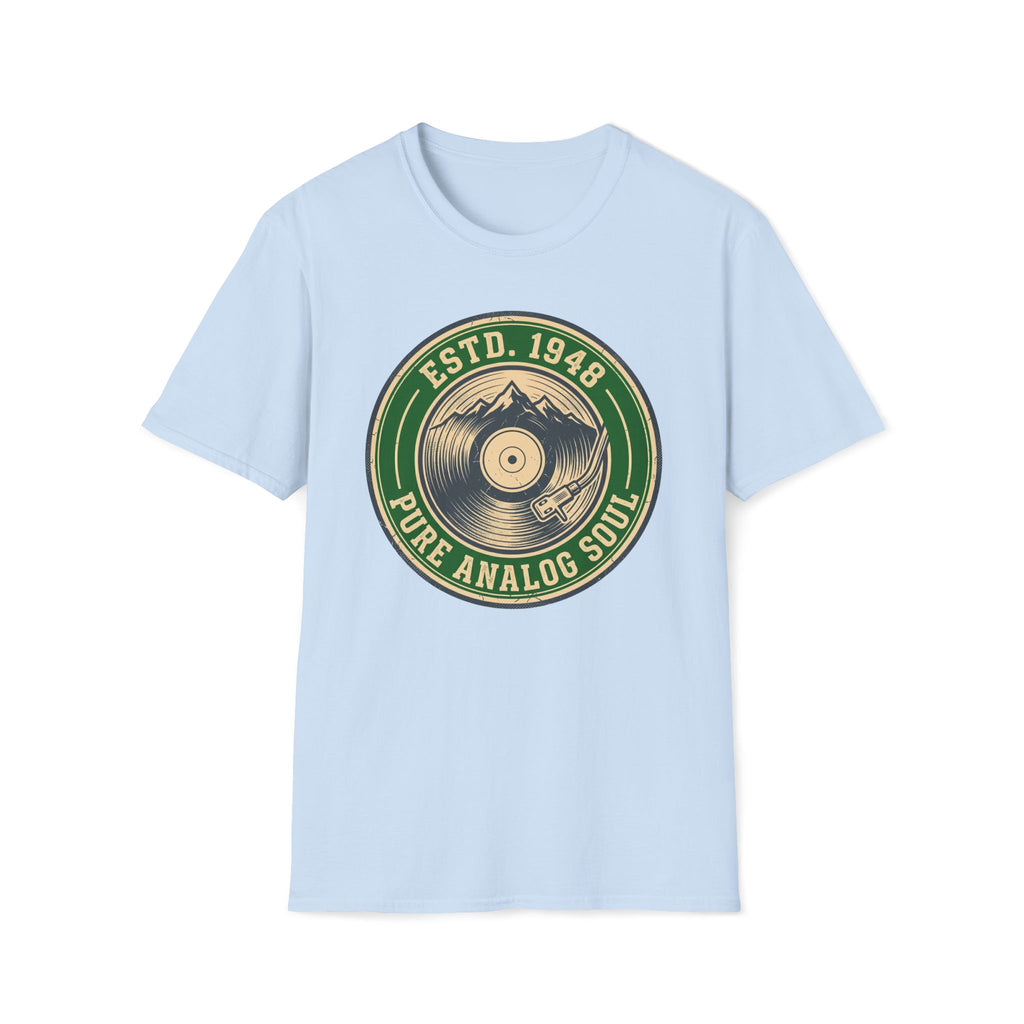 Vintage Record T-Shirt — "ESTD. 1948" Pure Analog Soul Retro Tee
