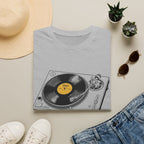 Turntable Vinyl Record T‑Shirt — Retro DJ Music Tee