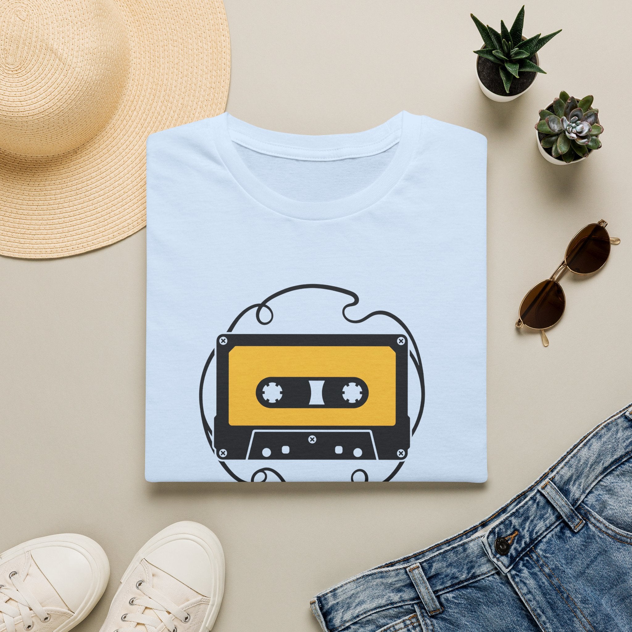Retro Cassette Tape T-Shirt — Vintage Music Tee