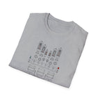 Vintage Tube Amp Schematic T-Shirt — Retro Audio Engineer Tee