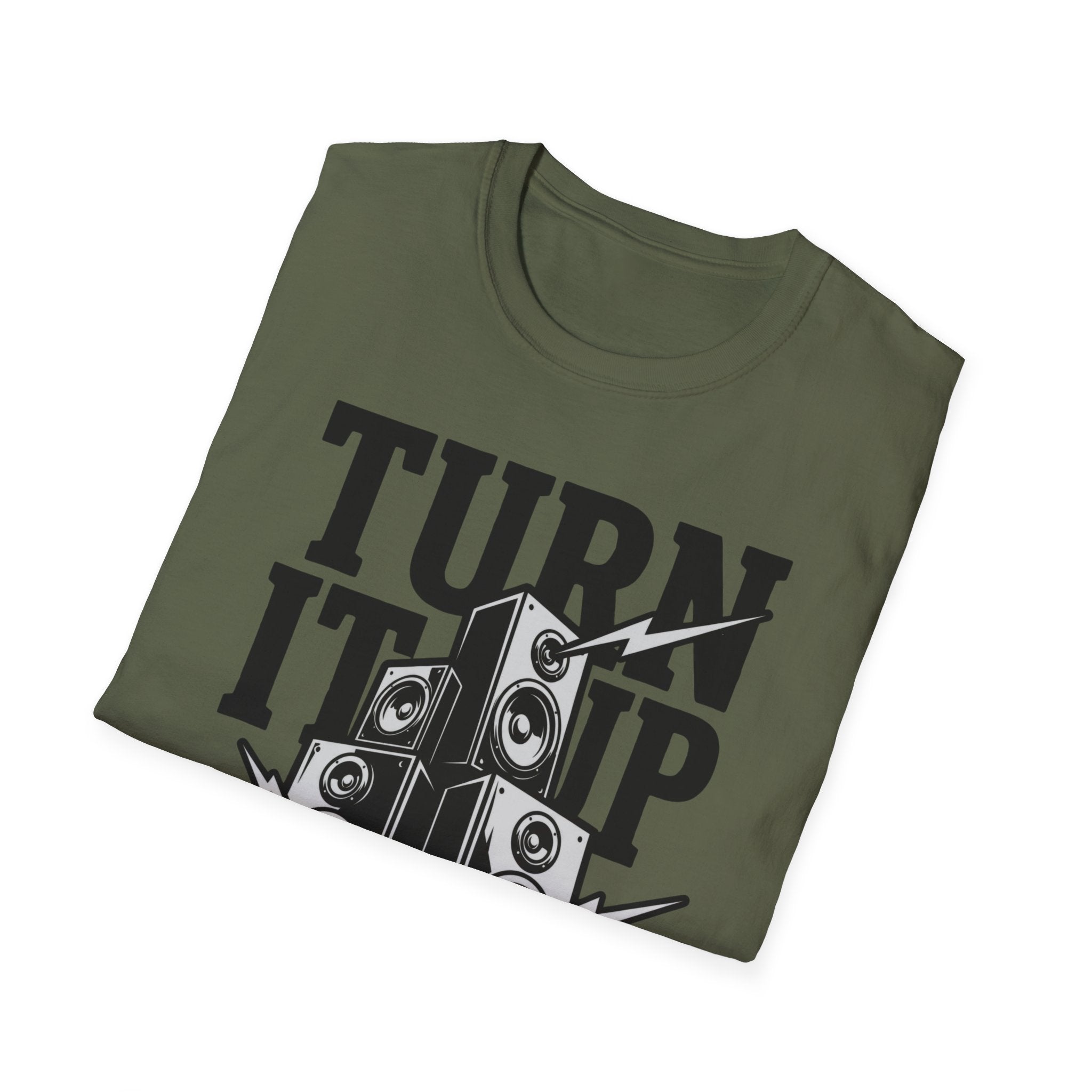 Turn It Up T-Shirt — Loud Speaker Music Graphic Tee