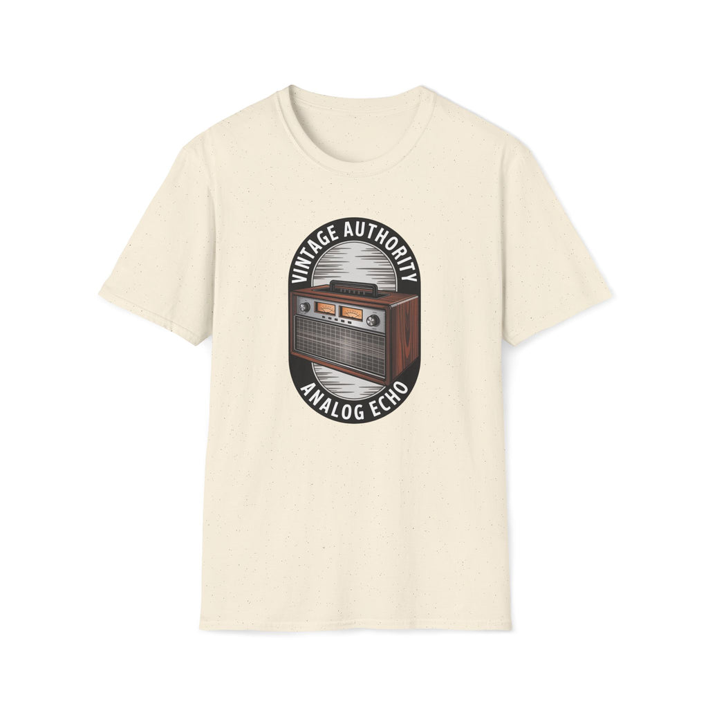 Vintage Authority Radio T-Shirt — Retro Analog Echo Graphic Tee