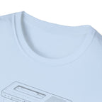 Cassette Tape Schematic T-Shirt — Retro Audio Diagram Tee