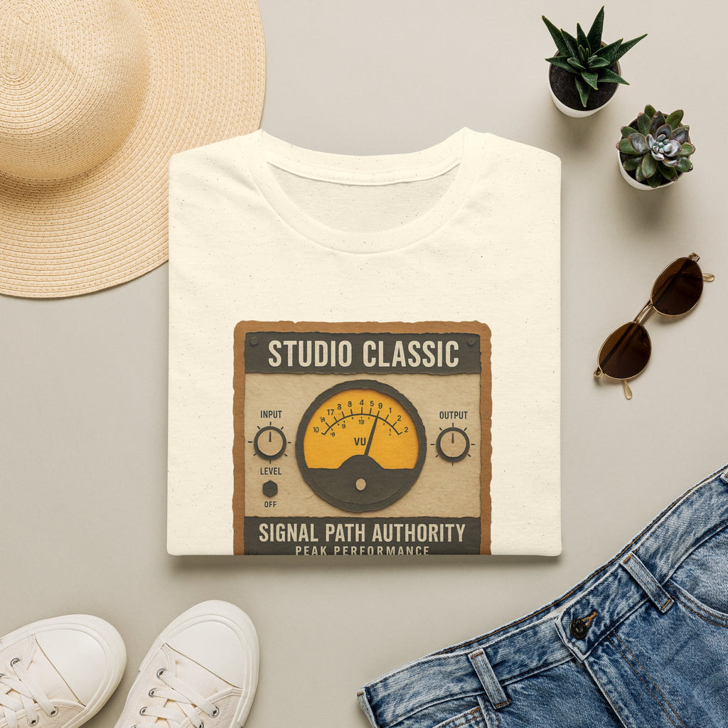 Studio Classic Signal Path T-Shirt — Vintage Audio Engineer Tee