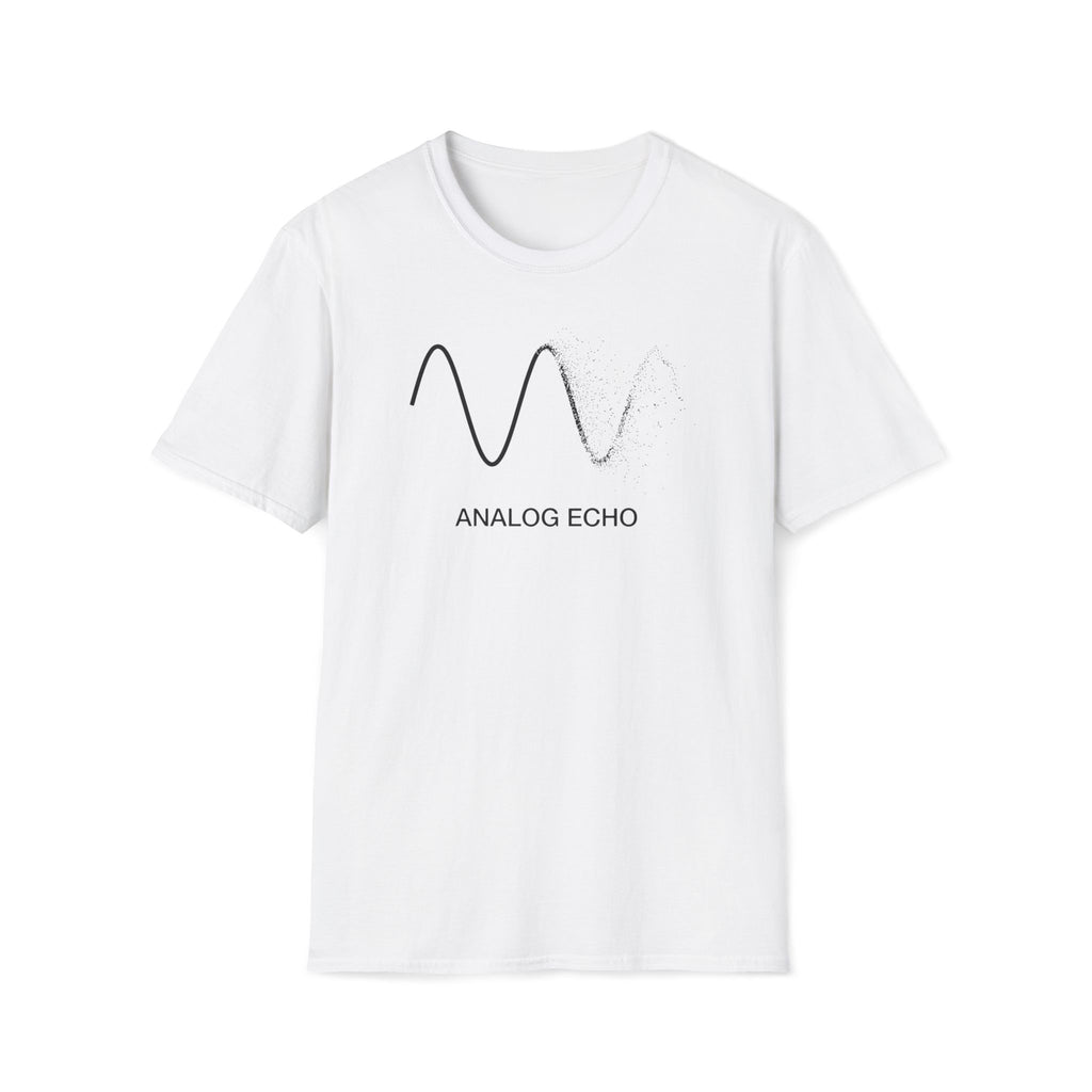 Analog Echo T-Shirt — Minimal Wave Graphic Tee