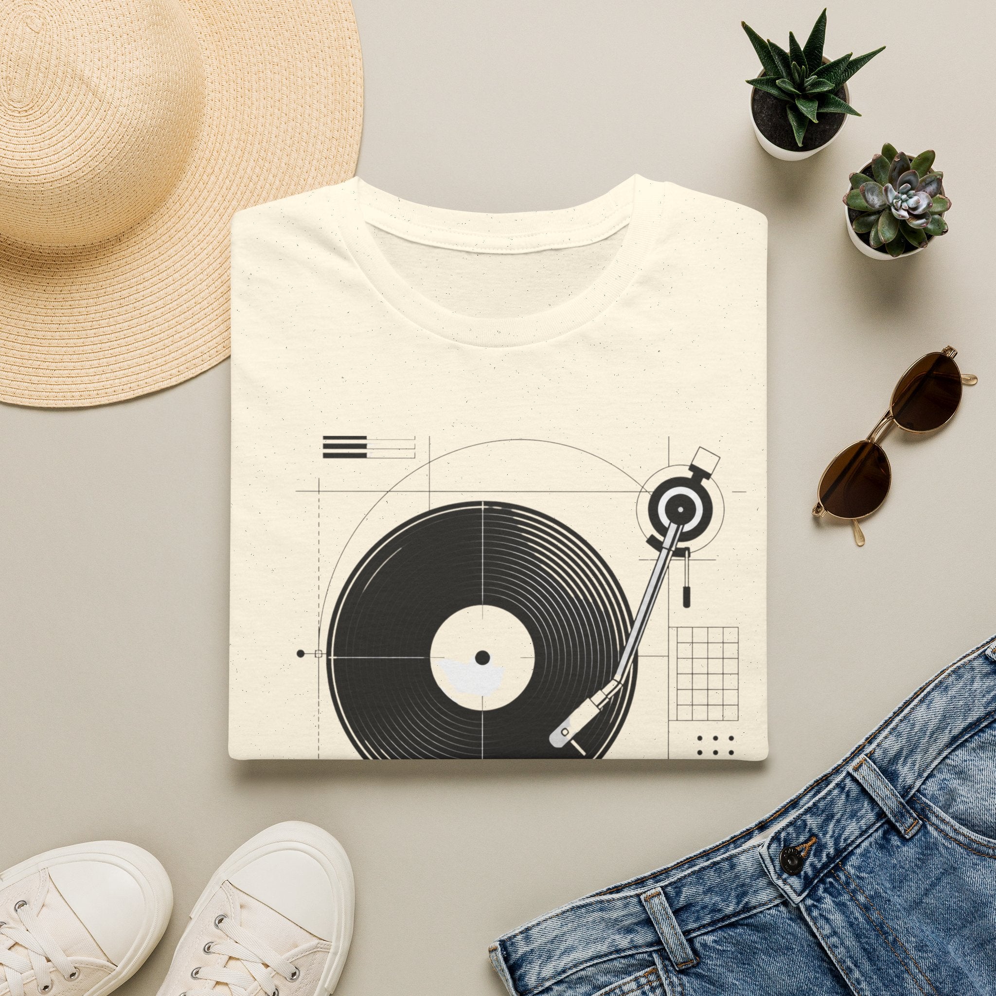 Analog Frequency Record Player T-Shirt
