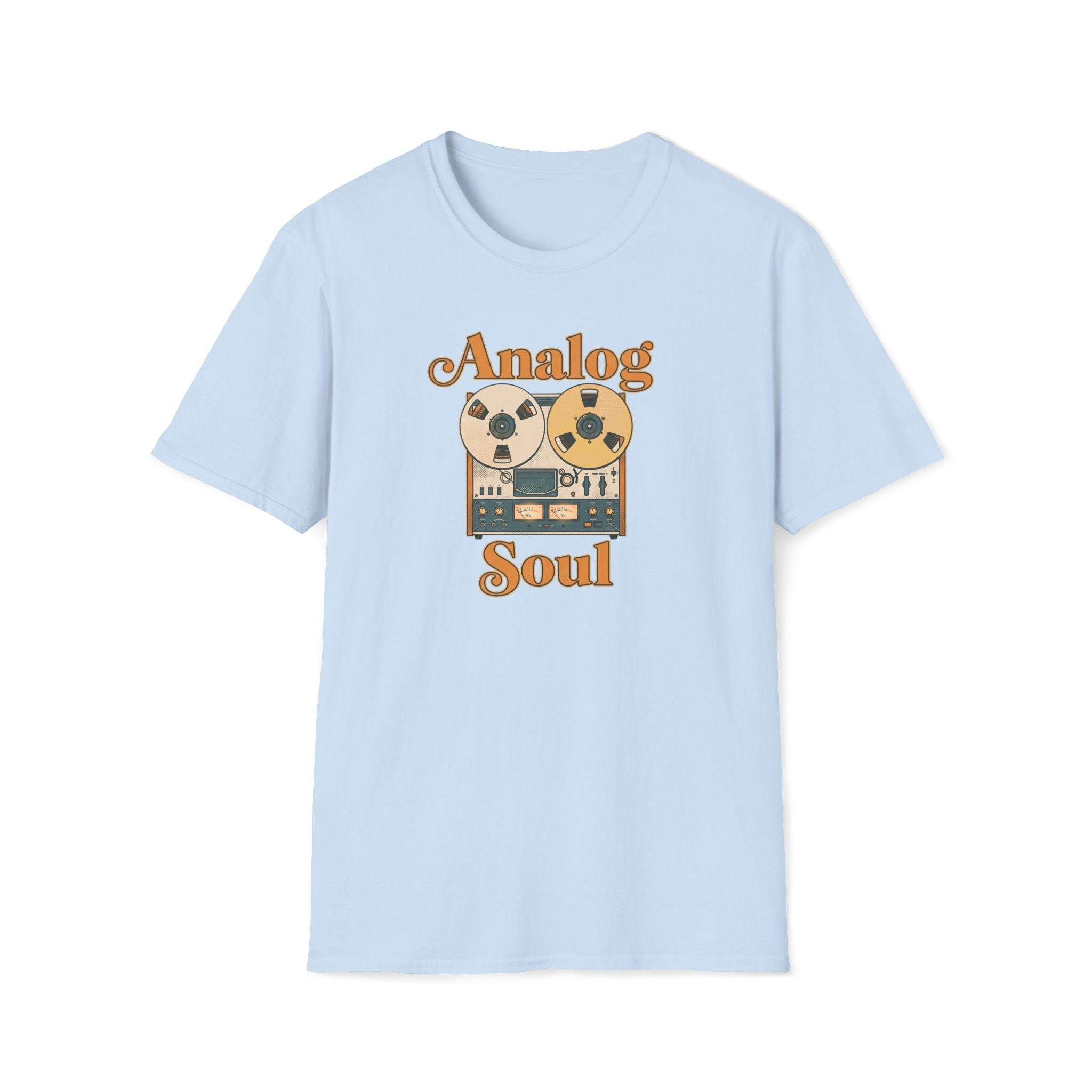 Analog Soul T-Shirt — Retro Reel-to-Reel Music Tee