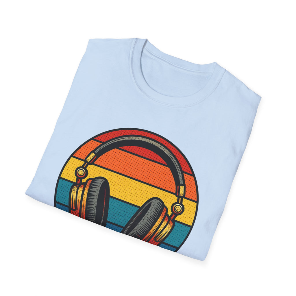 Headphones Retro Sunset T-Shirt