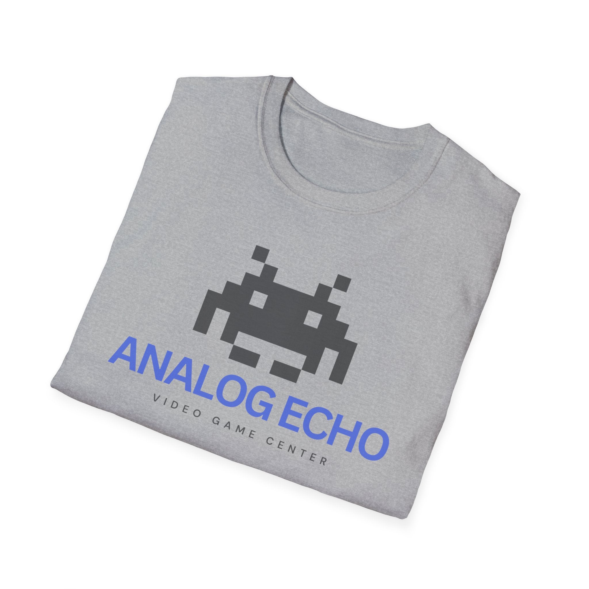 Analog Echo Video Game T-Shirt — Retro Space Invader Gaming Tee