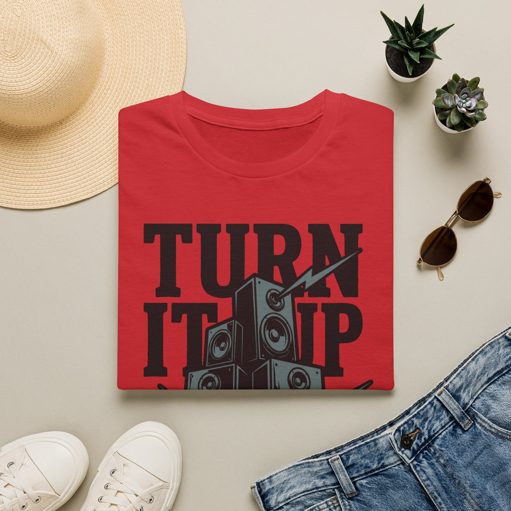 Turn It Up Speaker Stack T-Shirt — Loud Music Graphic Tee