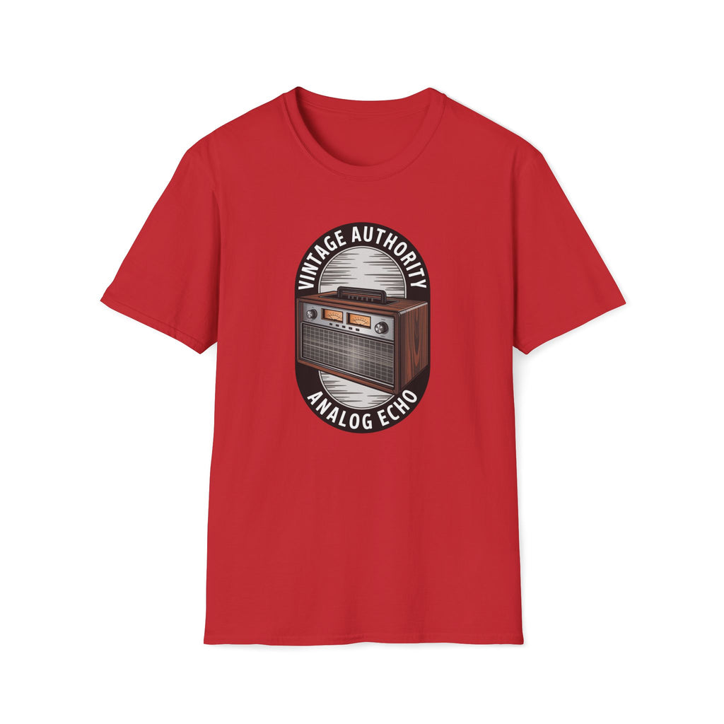 Vintage Authority Radio T-Shirt — Retro Analog Echo Graphic Tee