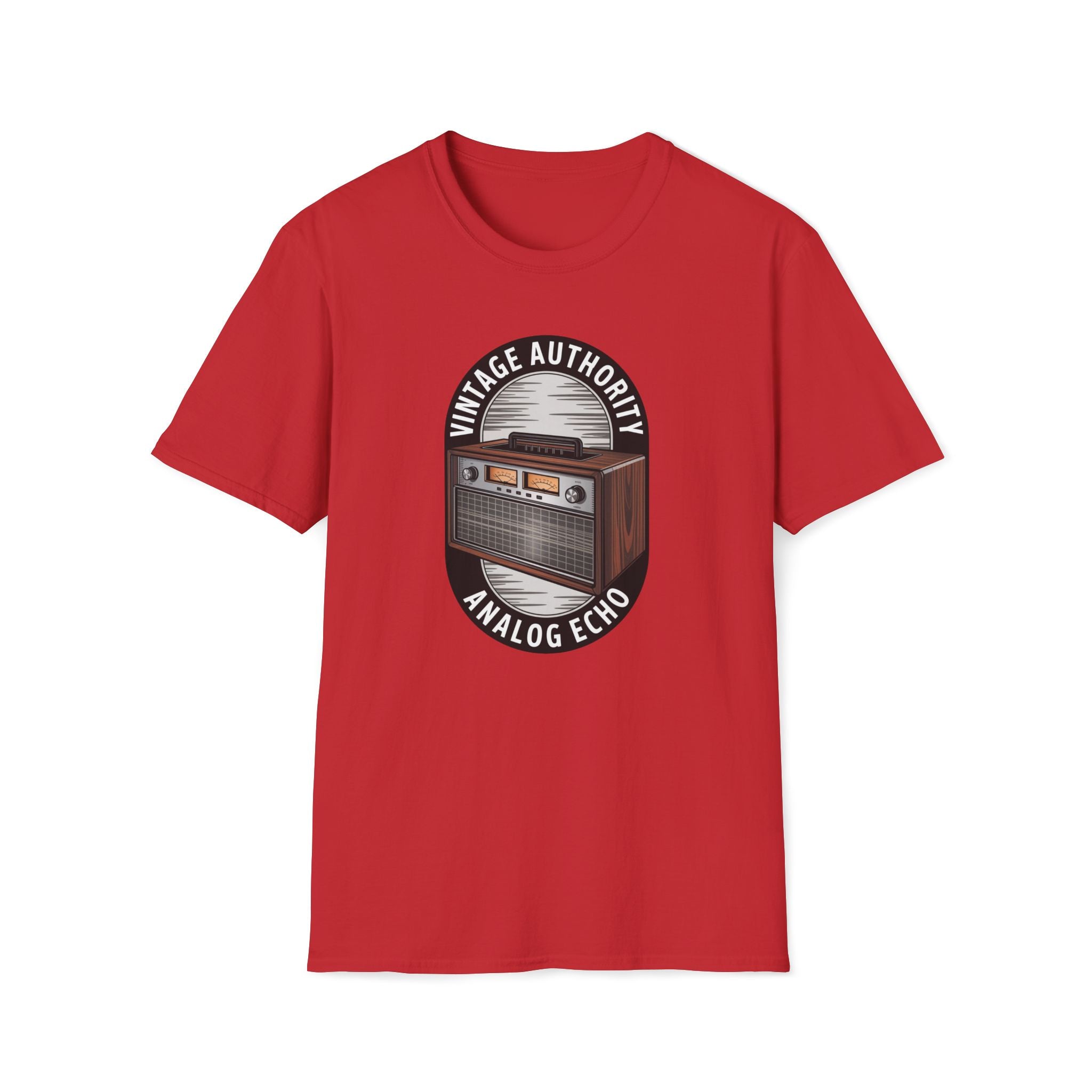 Vintage Authority Radio T-Shirt — Retro Analog Echo Graphic Tee