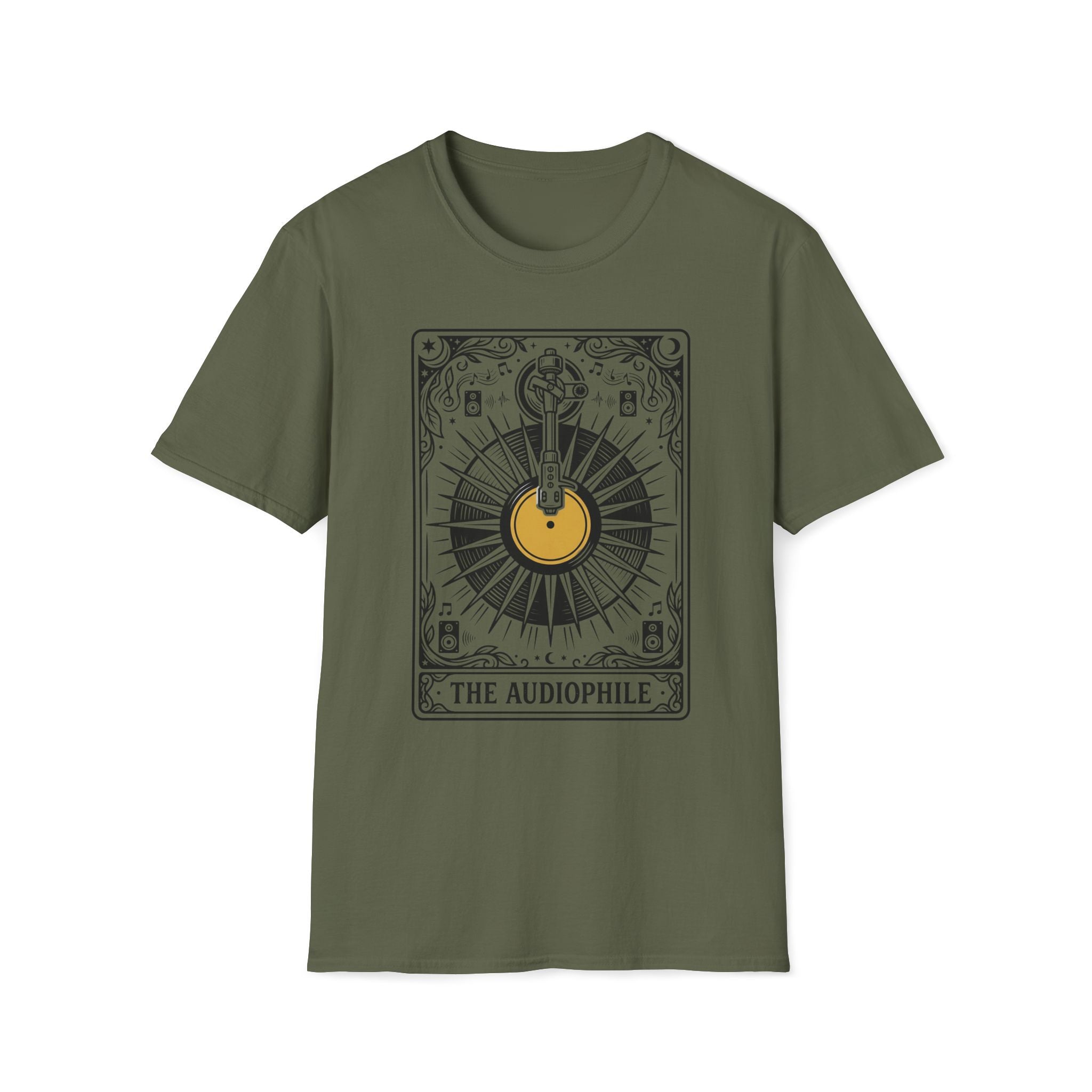 Audiophile Tarot T-Shirt — Turntable Needle Graphic Tee