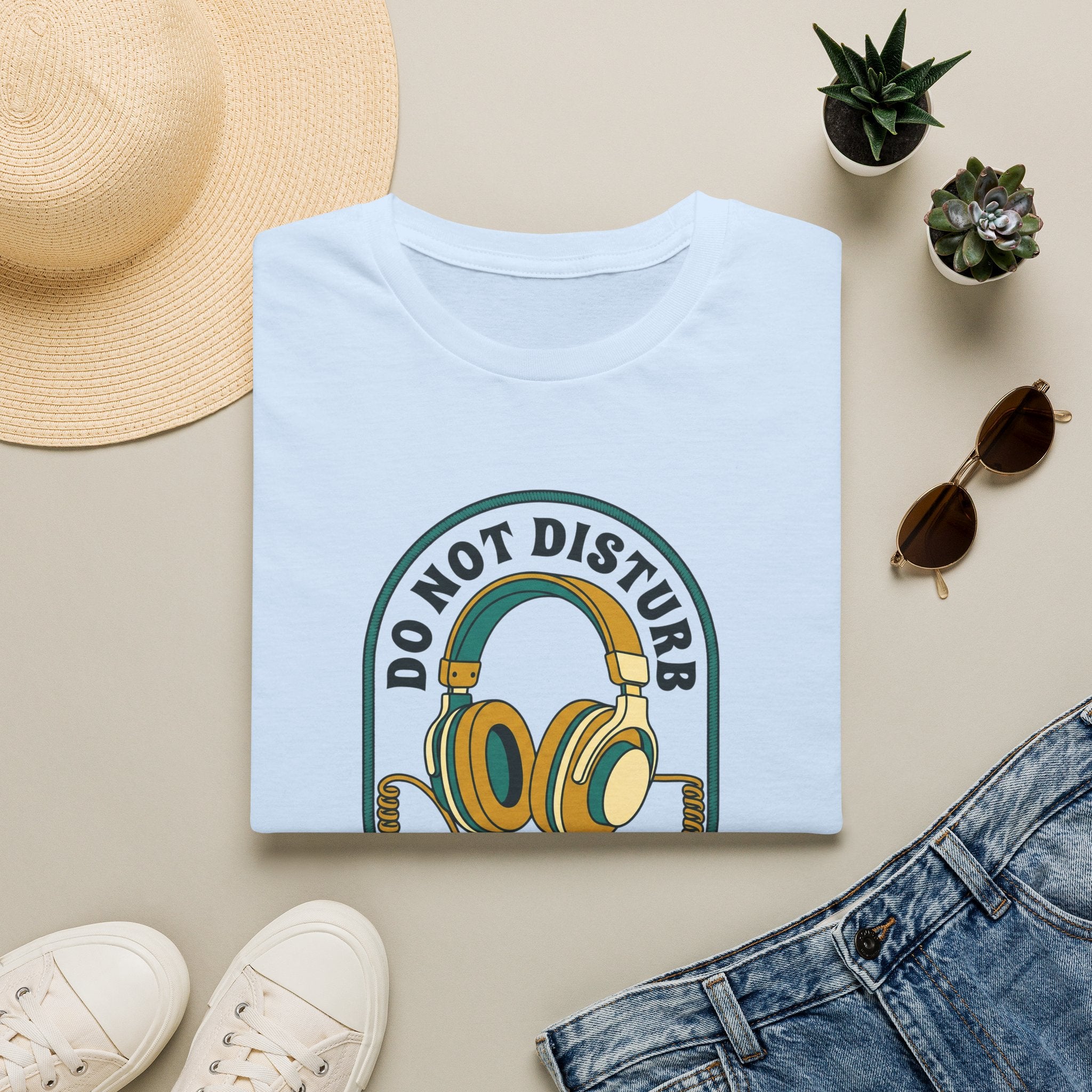 Do Not Disturb Headphones T‑Shirt — 'Do Not Disturb / In The Zone' Graphic Tee