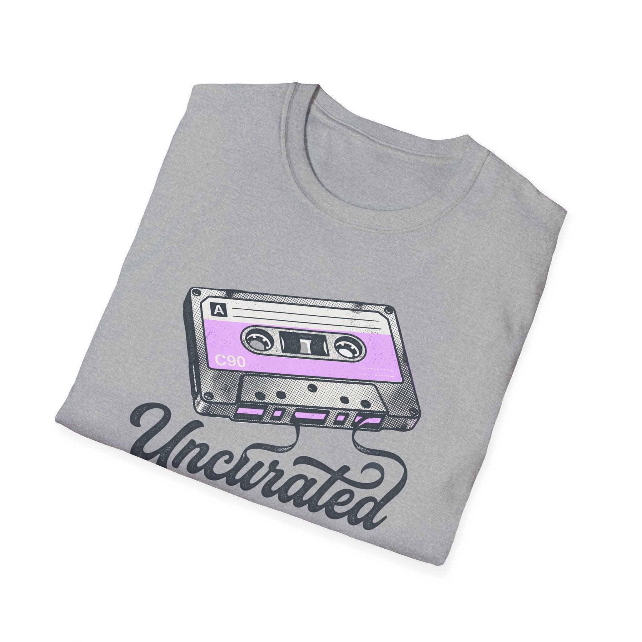 Retro Cassette 'Uncurated' T-Shirt — Vintage Music Graphic Tee
