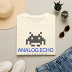Analog Echo Video Game T-Shirt — Retro Space Invader Gaming Tee