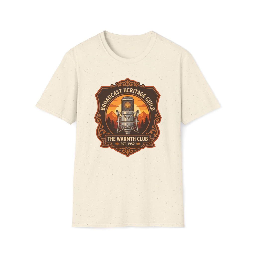 Broadcast Heritage Guild T‑Shirt — The Warmth Club Vintage Microphone Tee