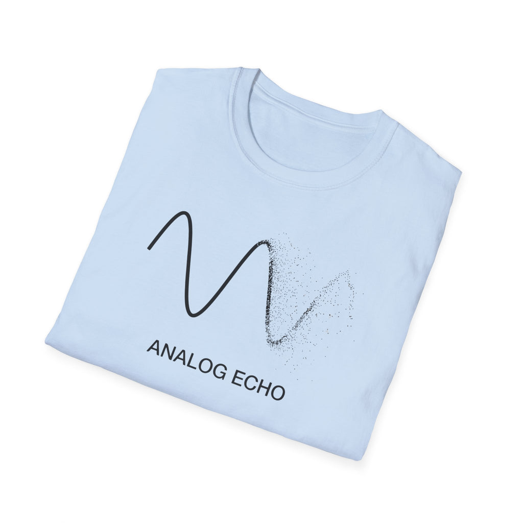 Analog Echo T-Shirt — Minimal Wave Graphic Tee