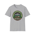 Audio Survival Club T‑Shirt — Retro Mountain Turntable Graphic