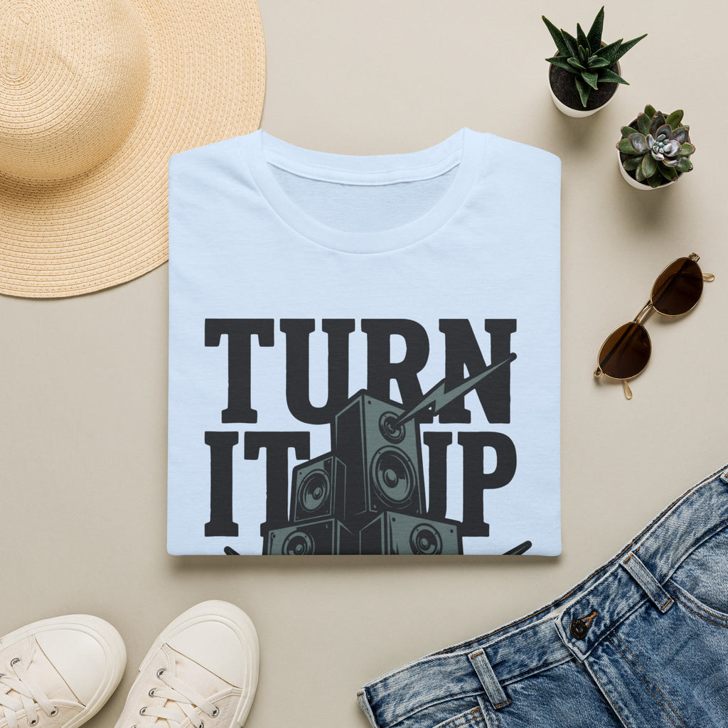 Turn It Up Speaker Stack T-Shirt — Loud Music Graphic Tee